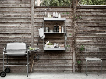 OUTDOOR C - Galvanized steel garden cabinet by String Furniture - view 3